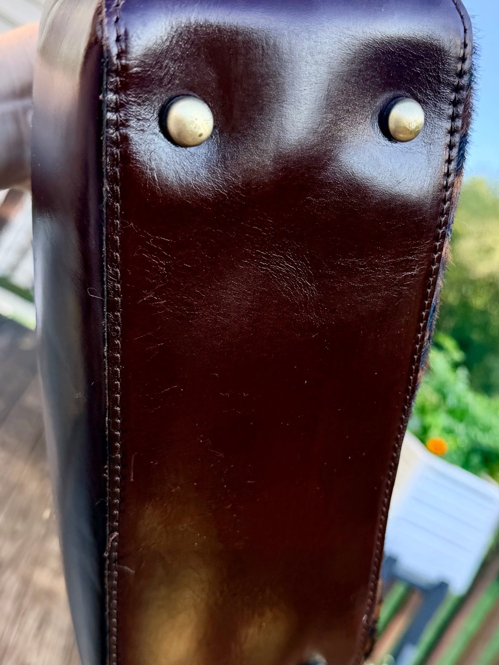 Patricia Nash Rienzo Leopard Calf Hair Leather Satchel. 🐆RARE🐆 model P357283 - Picture 7 of 13